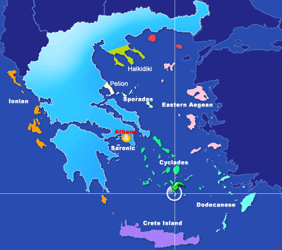 santorini greece map